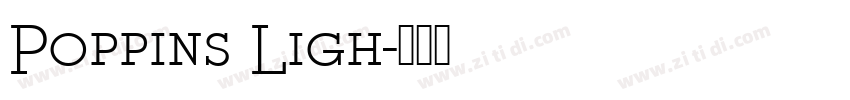 Poppins Ligh字体转换